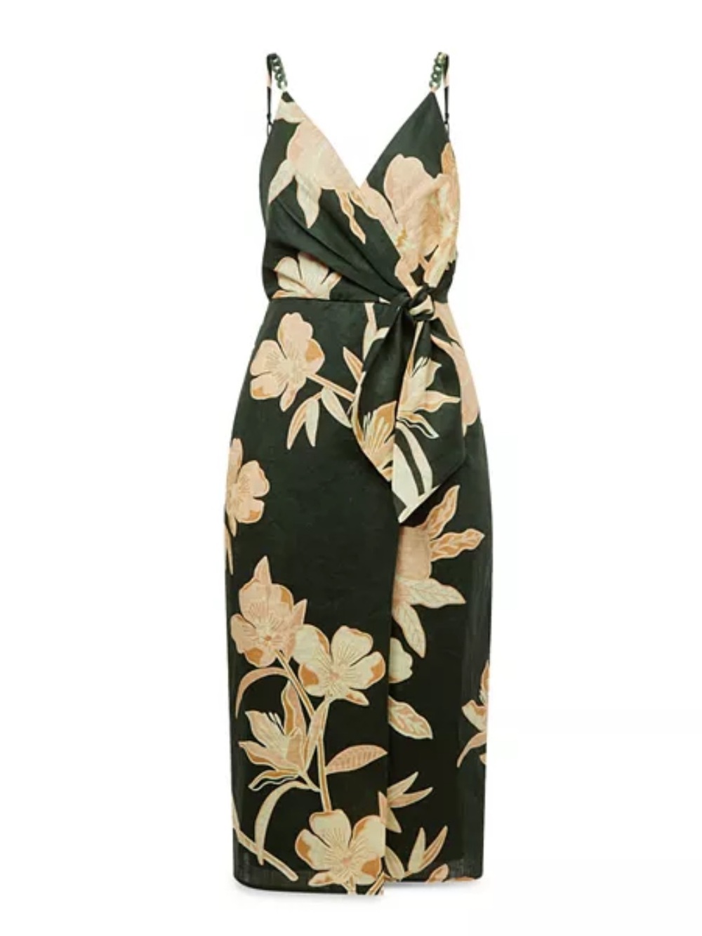 Reiss Alice Floral Linen Dress 2 EUC - Picture 2 of 8